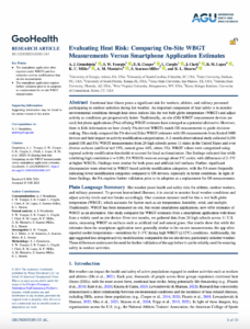 Evaluating Heat Risk: Comparing On-Site WBGT Measurements Versus Smartphone Application Estimates